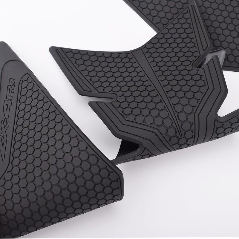BYEMTTY Motorcycle Tank Grip Protector Pads, Anti-Slip Honeycomb Design, Compatible with Suitable forZX-25R/SE ZX-4R SE/4RR (black1) - Image 2